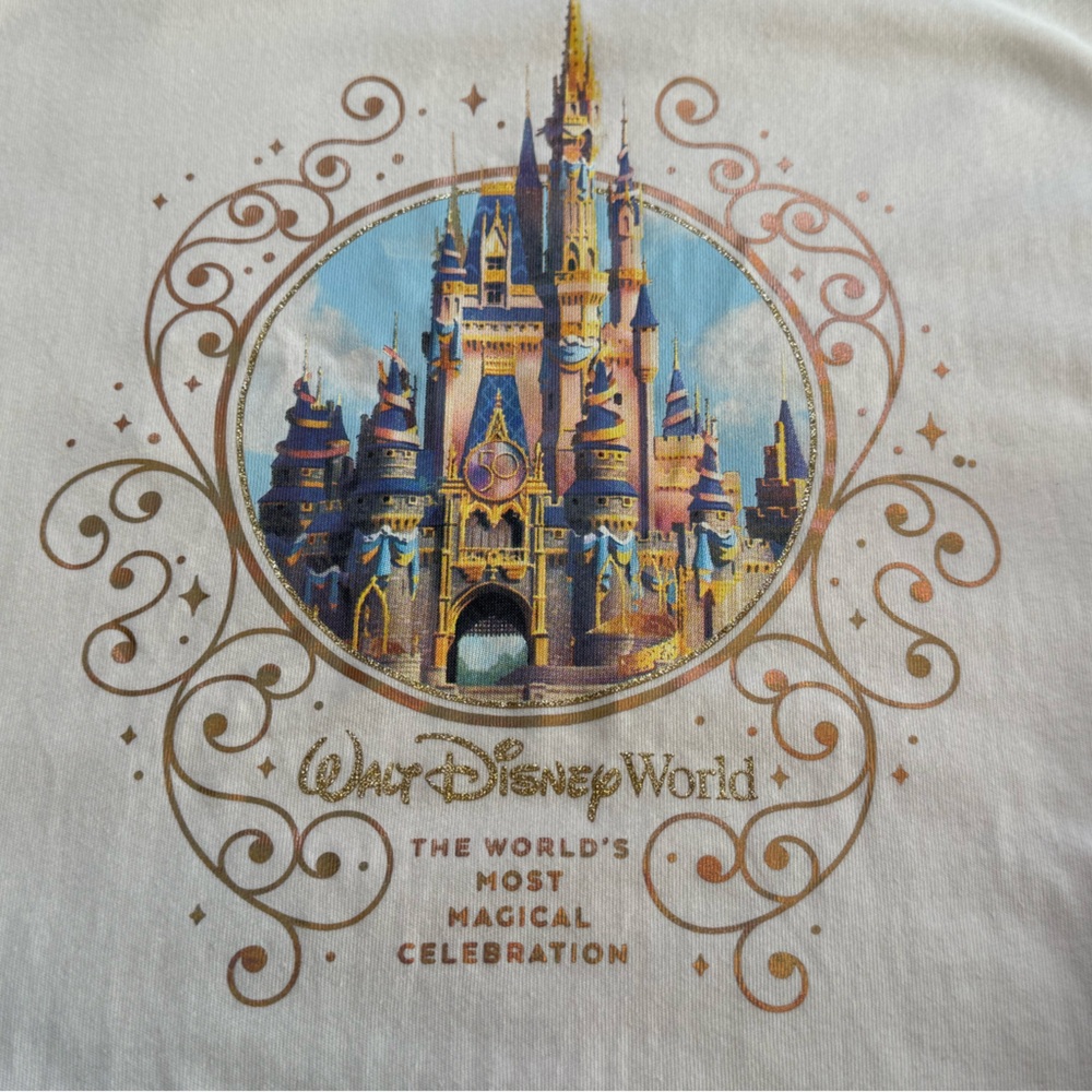 NWT Walt Disney World 50th Anniversary Cinderella Castle T-Shirt Small - Picture 3 of 7